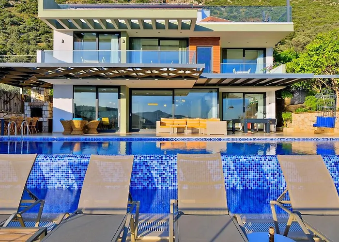 5 Bedroom Luxury Seaviews - Private Heated Pool * Kalkan